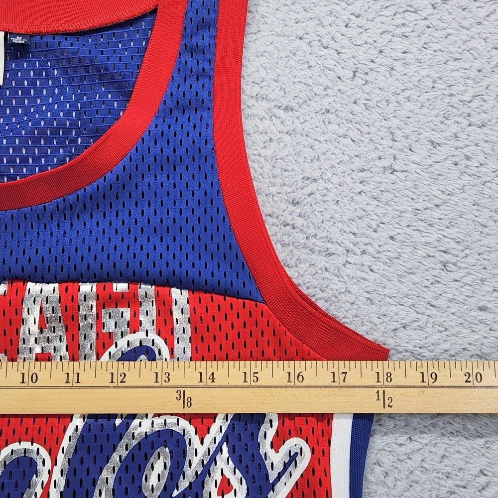 Chicago Cubs Jersey Tank Top Womens Medium Red Blue MLB Baseball G-III 4Her - Picture 6 of 11